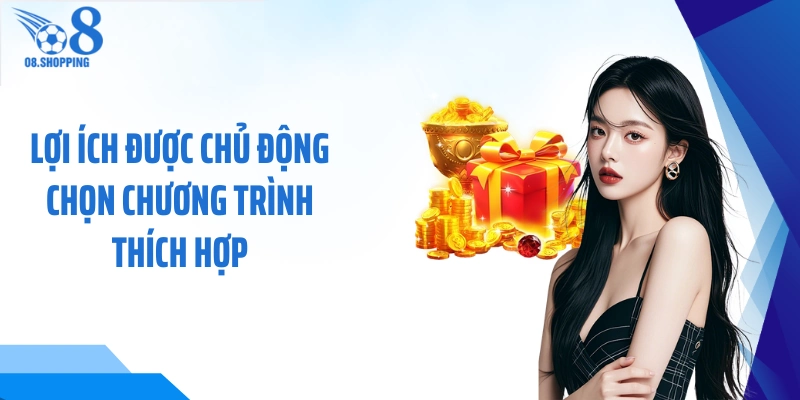 Lợi ích được chủ động chọn chương trình thích hợp